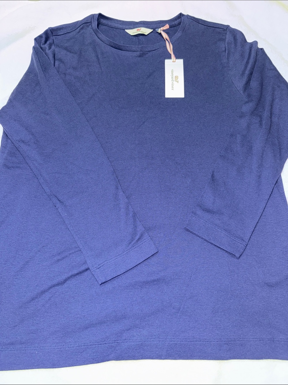 Vineyard Vines Violet Crewneck long sleeve tee